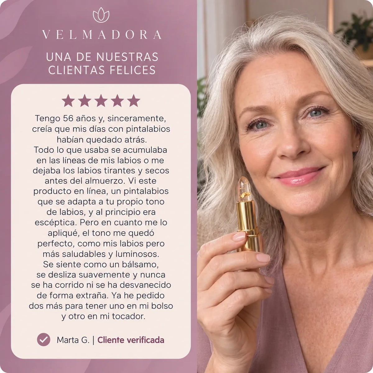 Velmadora – Labial para labios maduros