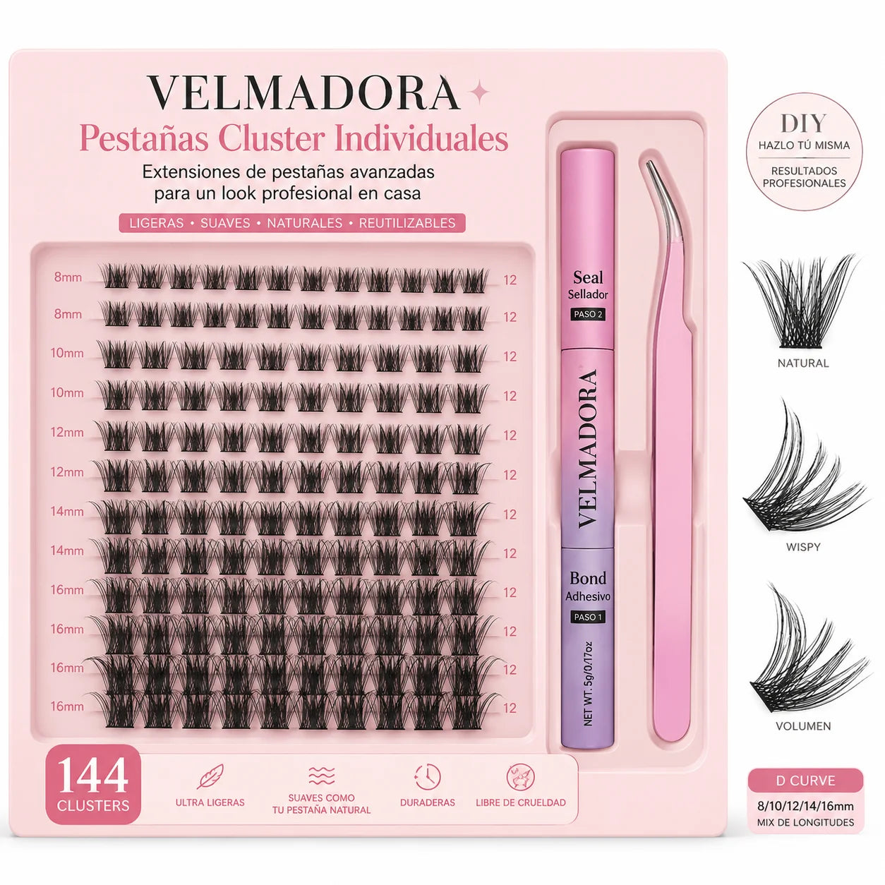Kit de Extensiones de Pestañas Velmadora™